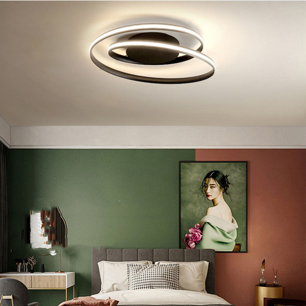 Minimalist Industrial-Style Flush Ceiling Fixture