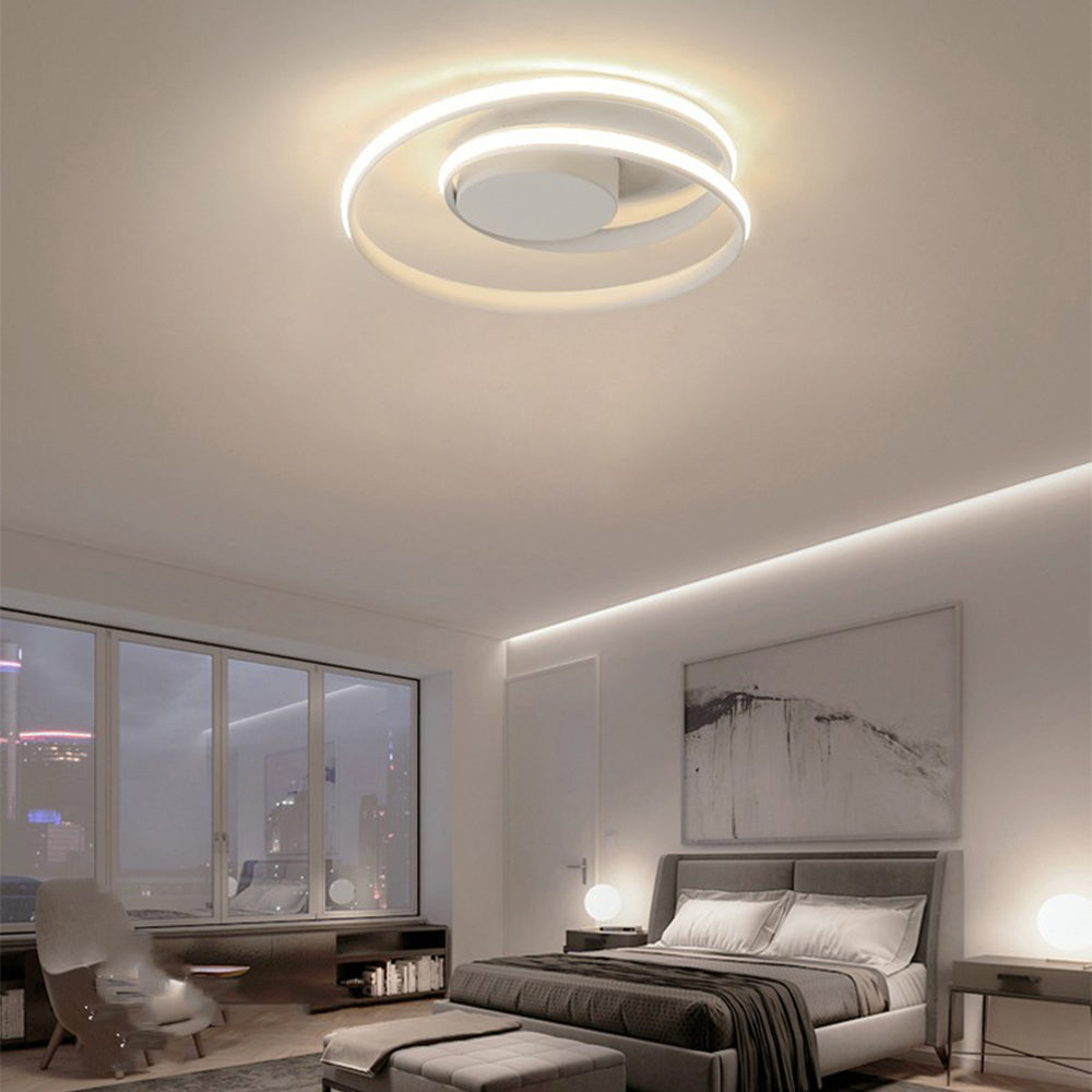 Minimalist Industrial-Style Flush Ceiling Fixture