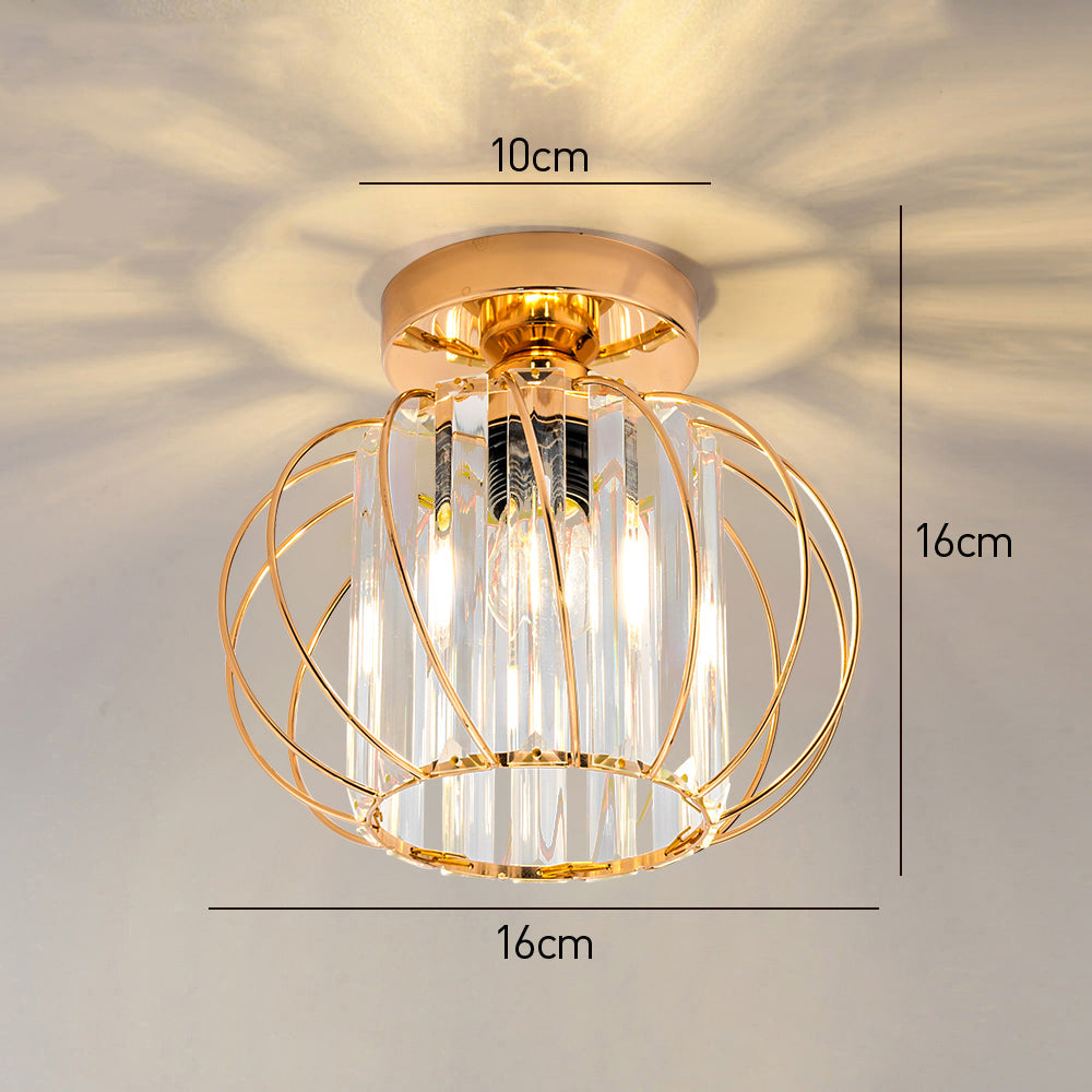 Set of 2 Modern Glass Ceiling Corridor Lights