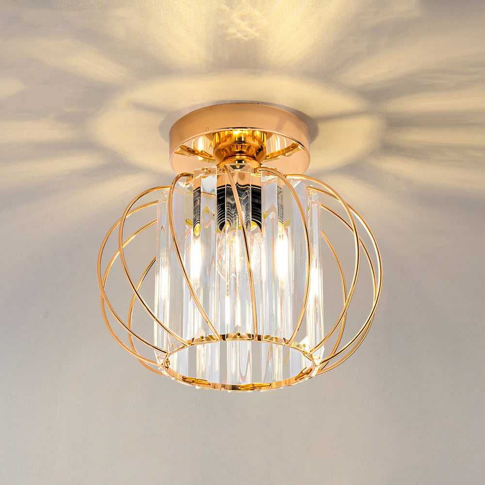 Set of 2 Modern Glass Ceiling Corridor Lights