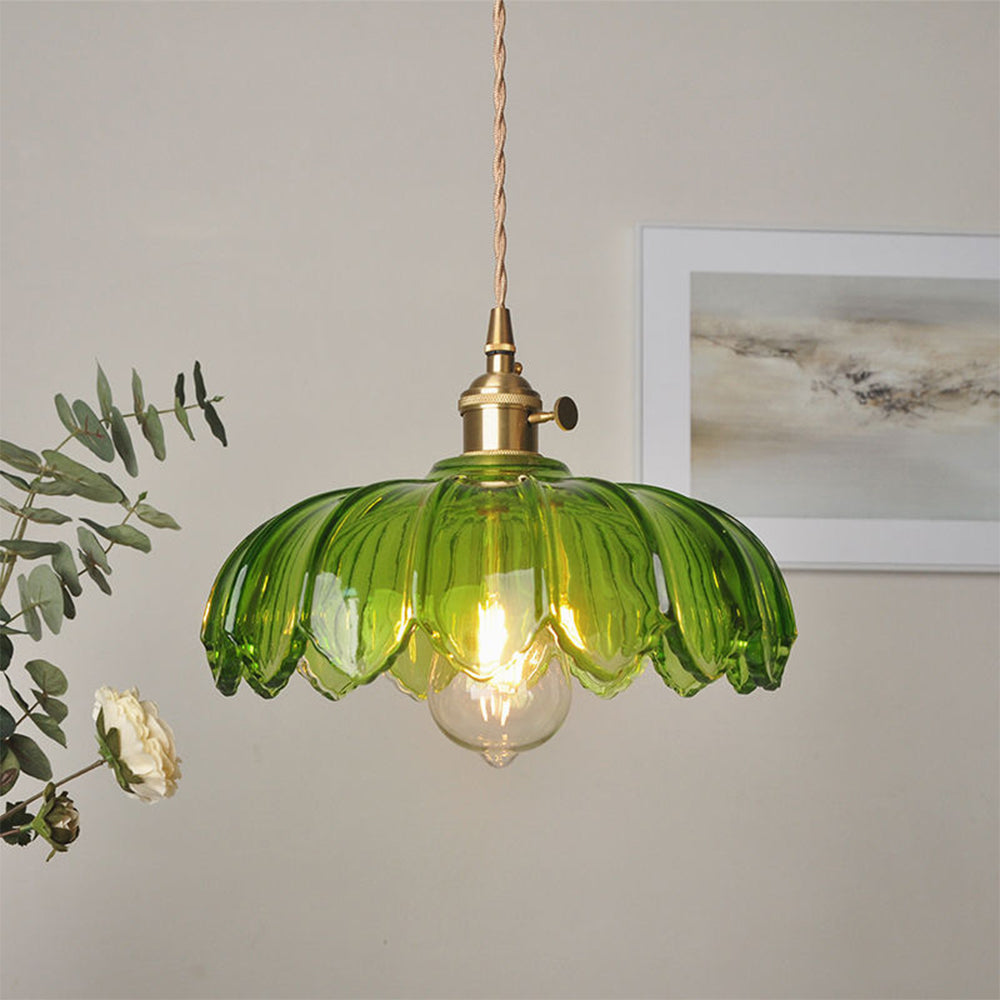 Petal Charm Glazed Pendant Light