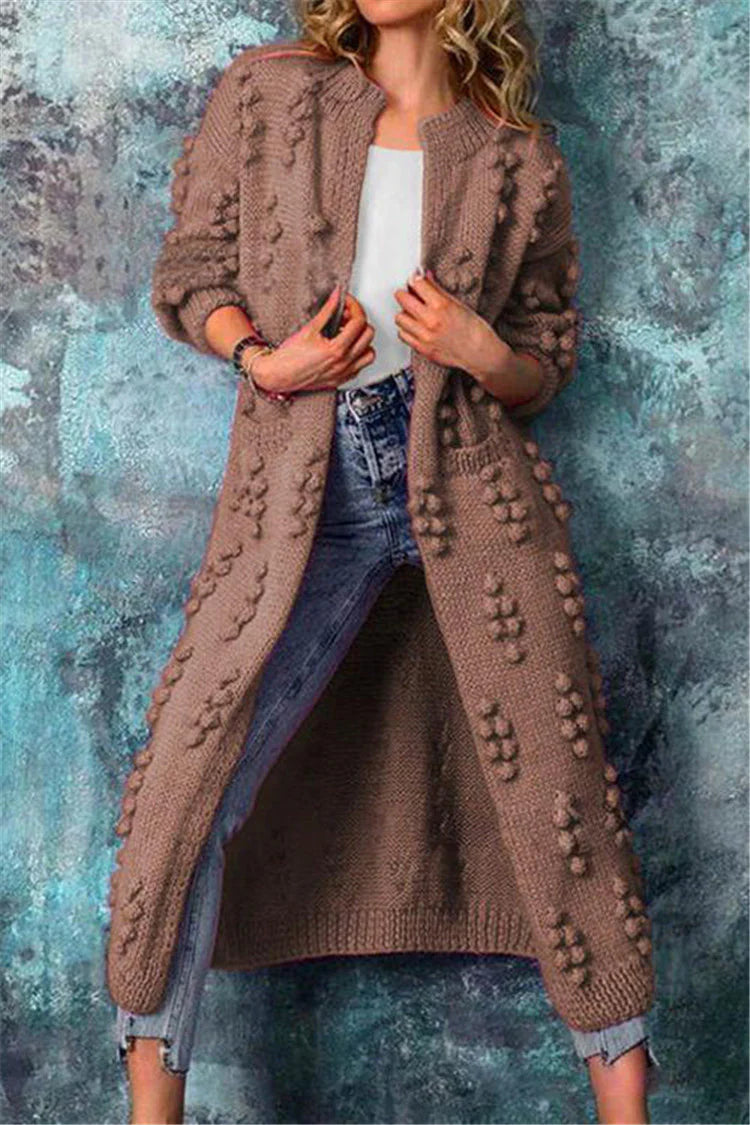 Women's Long Textured Cardigan | Winter
