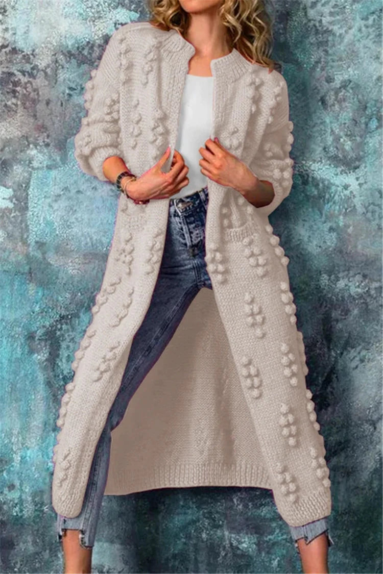 Women's Long Textured Cardigan | Winter
