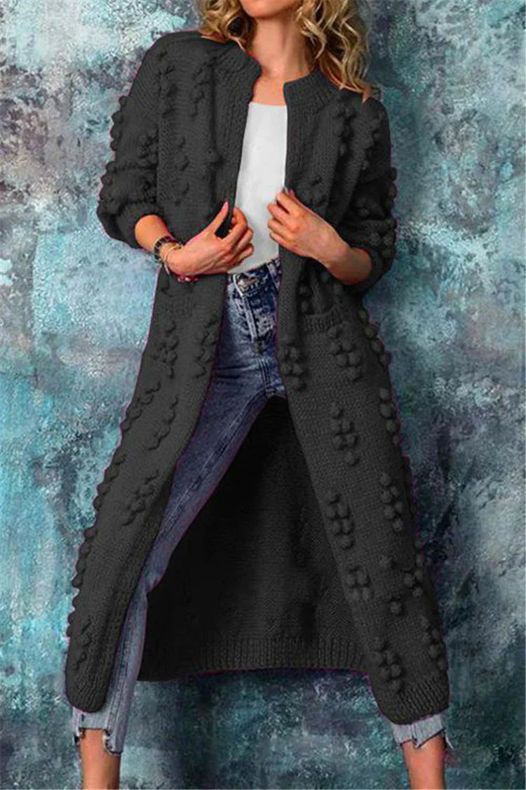 Women's Long Textured Cardigan | Winter