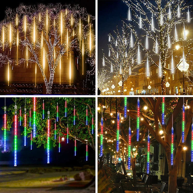 LED Icicle String Lights for Outdoors – Weatherproof Christmas Lighting, Decorative Lights for Garden and Balcony