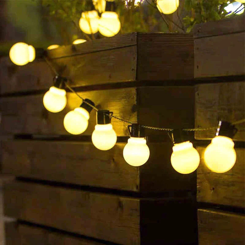 Waterproof Outdoor Fairy Lights - Solar Garden Lighting for Balcony & Terrace