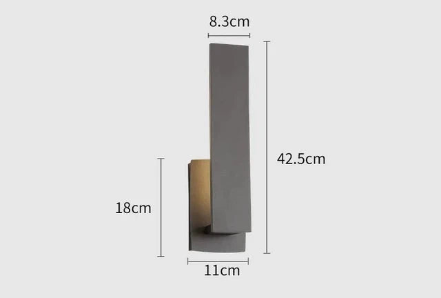 Minimalistic Waterproof LED Outdoor Wall Light for Modern Patios and Gardens