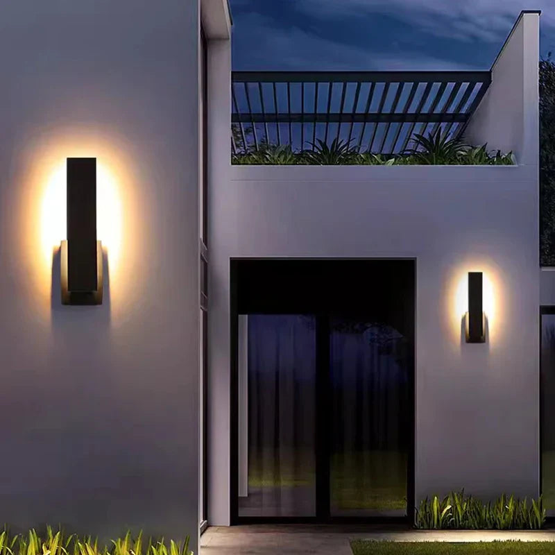 Minimalistic Waterproof LED Outdoor Wall Light for Modern Patios and Gardens