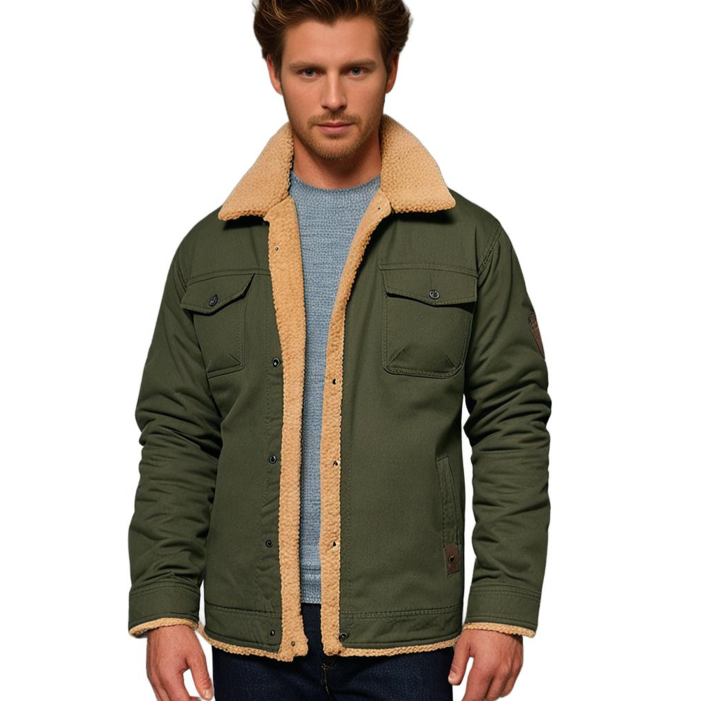 Men's Winter Warm Jacket | Button Down