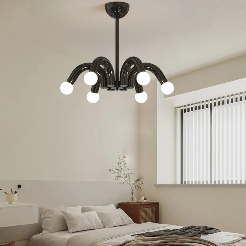 Playful Chandelier for Bedrooms and Children's Rooms – Colourful Ceiling Light with Modern LED Bulbs