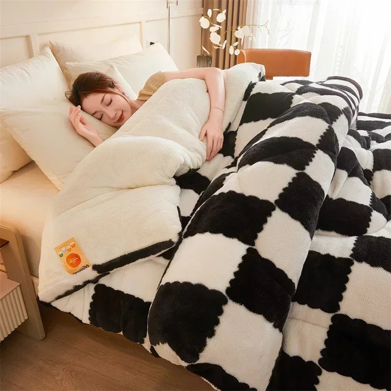 Extra Thick Cozy Quilt Winter Weighted Blanket