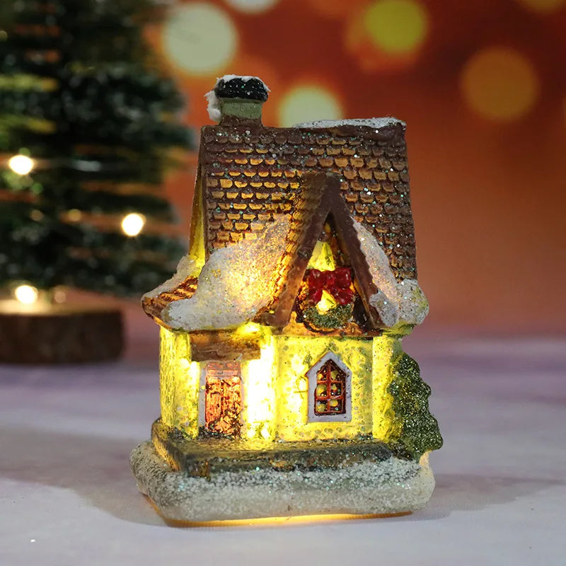 Festive LED Night Light – Illuminated Christmas Decoration House for a Cozy Atmosphere