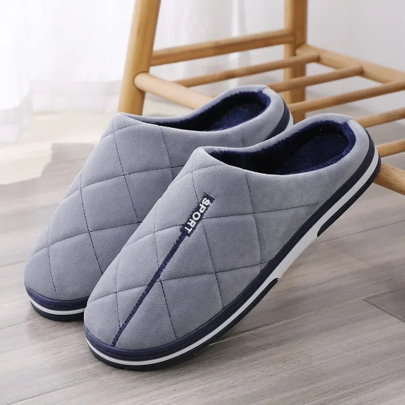 Comfortable Slippers for Men in Large Sizes – Padded, Warm Slippers for Cozy Winter Comfort