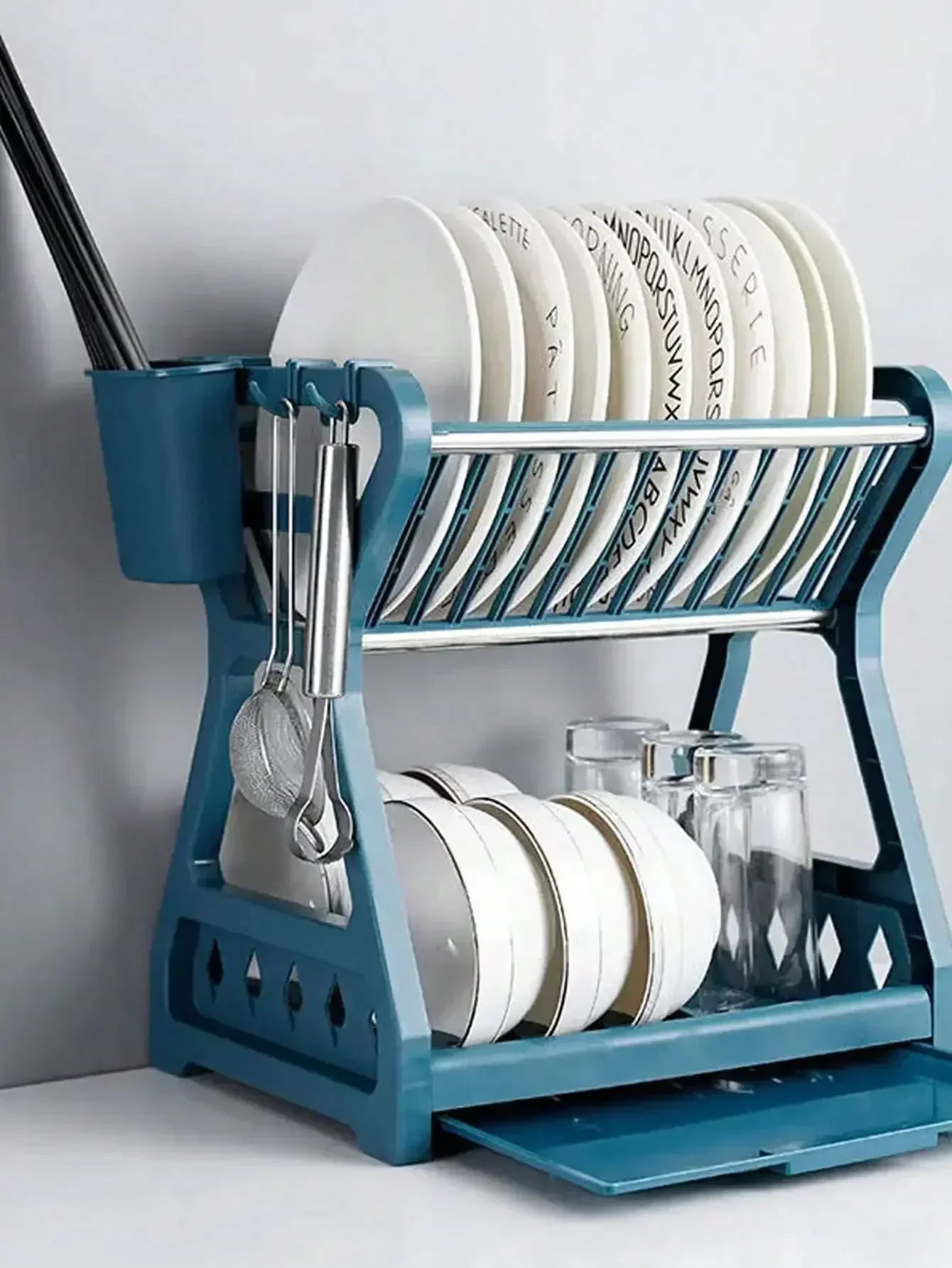 Foldable Dish Organizer – Practical Draining Rack for Dishes, Space-Saving and Easy to Clean, Perfect for Modern Kitchens and Small Spaces