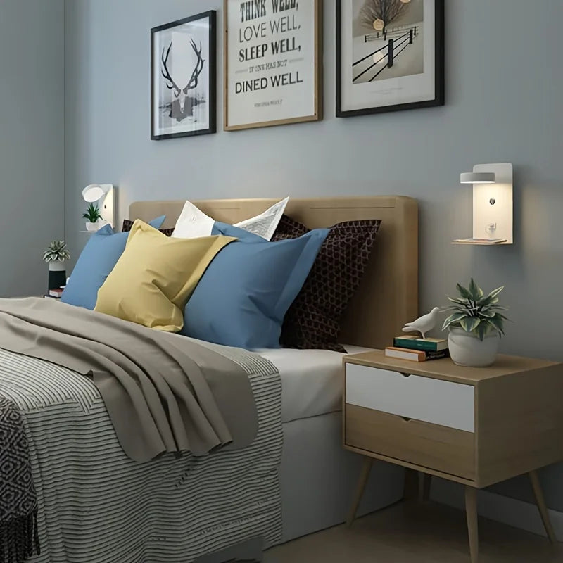 Modern Nightstand Lamp with USB Port – Practical Lighting for Bedrooms