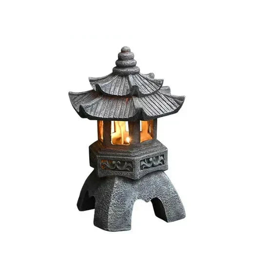 Japanese Garden Lantern – Weatherproof LED Outdoor Lighting for Zen Gardens