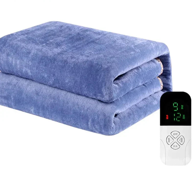 Electric Heating Blanket with Thermostat Control 220V – Intelligent Temperature Control for Even Warmth and Comfort on Cold Days