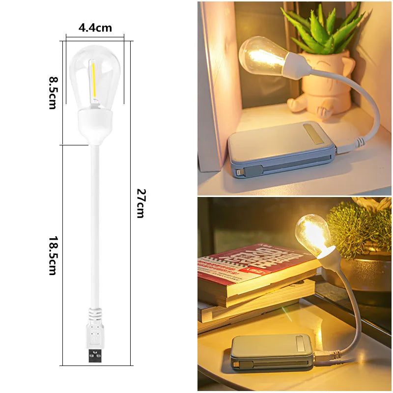 USB LED Rotating Night Light – Flexible Reading Light for On-the-Go