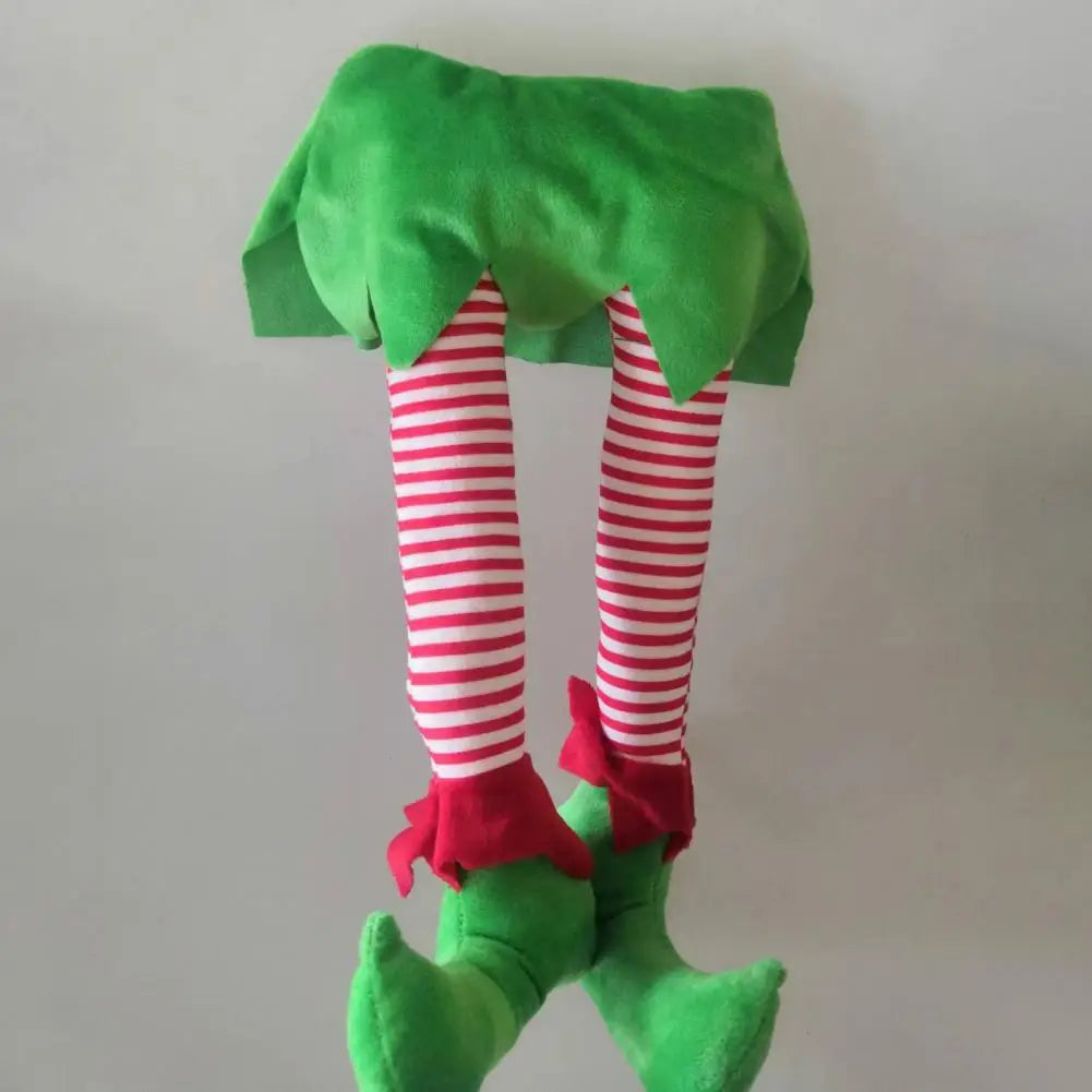 Funny Elf Legs Christmas Decoration – Fabric Legs for the Christmas Tree, Elf Leg Decor for Festive Tree Decoration and Humorous Christmas Atmosphere