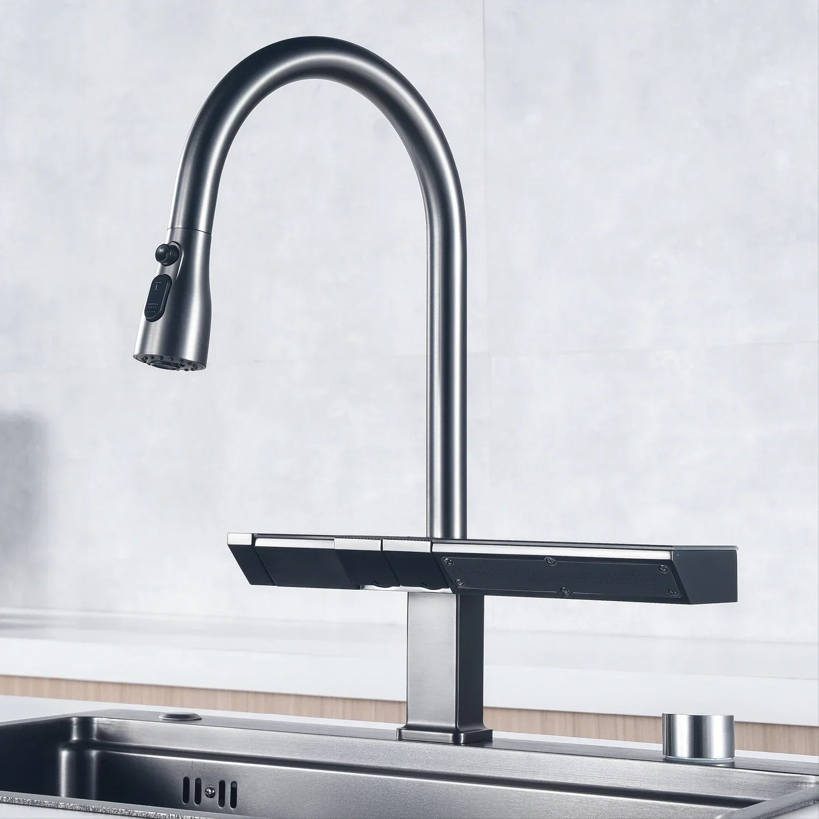 Digital Faucet with Touch Control – High-Quality Faucet with Temperature Display, Durable and Modern, Ideal for Smart Kitchens and Easy Operation