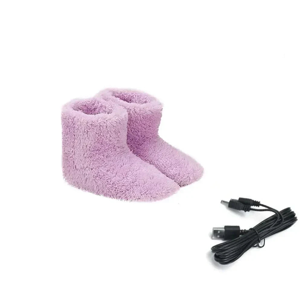 Soft, heated winter slippers – Cozy house shoes for men and women, Ideal for cold days, Extra comfort and warmth at home