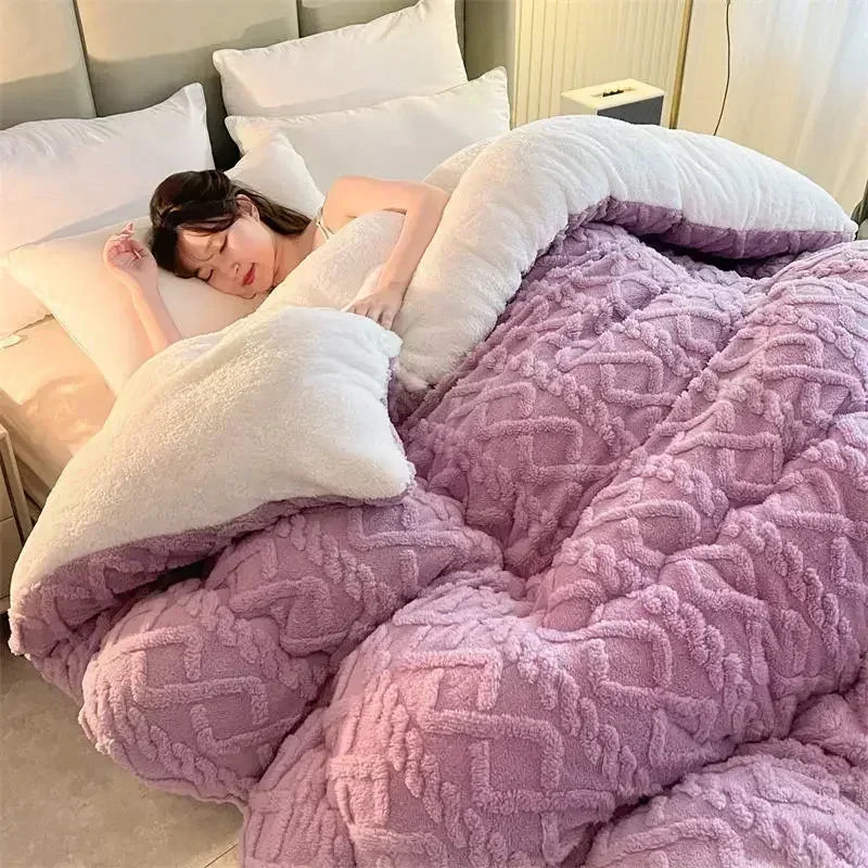 Super Cozy & Thick Winter Bed Weighted Blanket