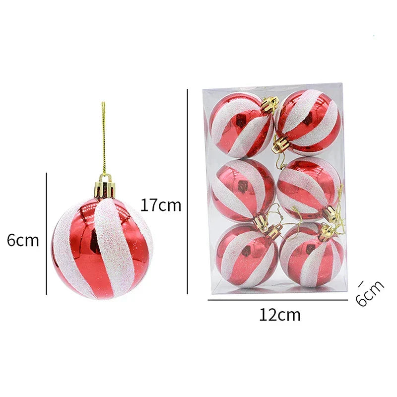 Elegant Snowflake Christmas Baubles Set – High-Quality Christmas Ornaments in Red, White, and Gold, Perfect for Festive Tree Decoration at Christmas