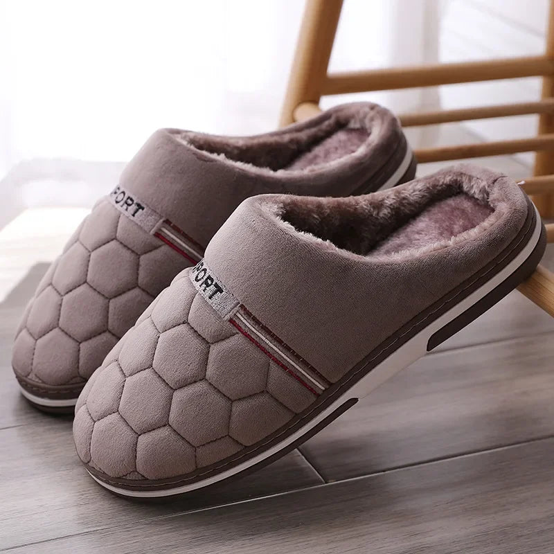 Comfortable Slippers for Men in Large Sizes – Padded, Warm Slippers for Cozy Winter Comfort