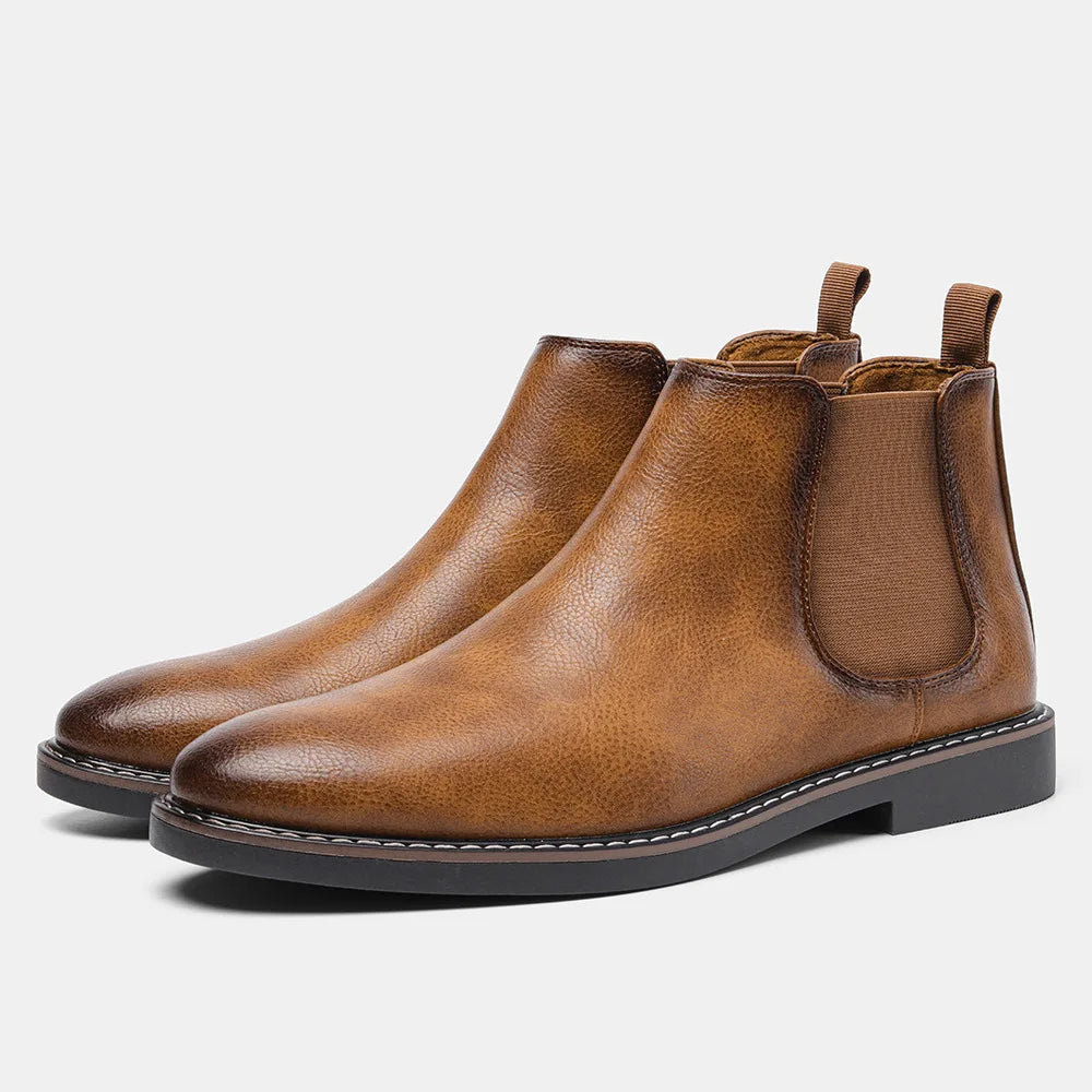 Men's Flat Chelsea Winter Boots | Pointed