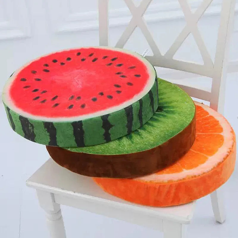 Fruit-Shaped Round Throw Pillow