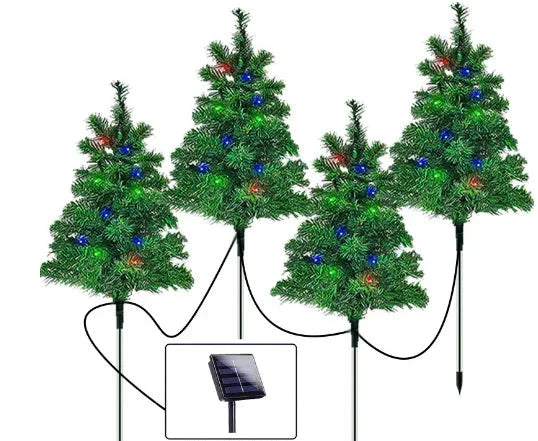 Waterproof Solar Christmas Tree String Lights – LED Garden Lighting for Outdoor Areas