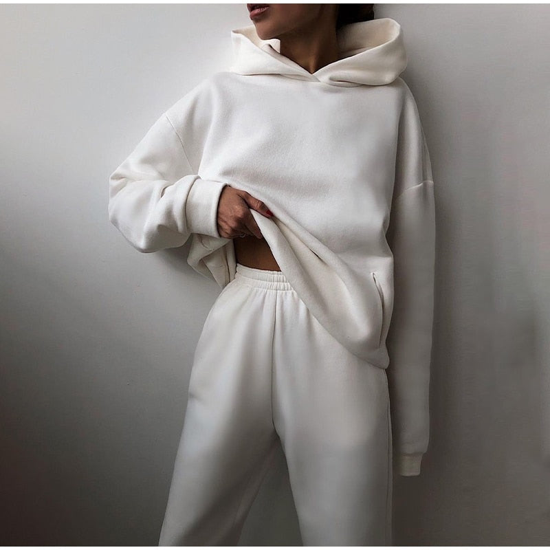 Women's Two Piece Tracksuit Set | Hooded