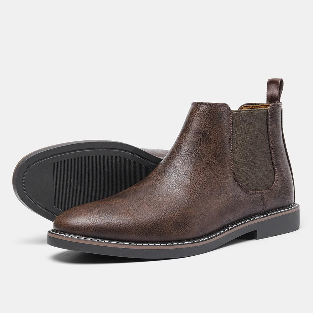 Men's Flat Chelsea Winter Boots | Pointed