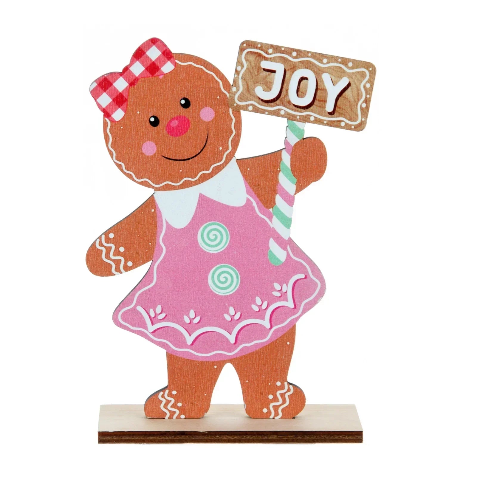 Christmas Decoration Gingerbread Man – Wooden Ornament for Festive Decor