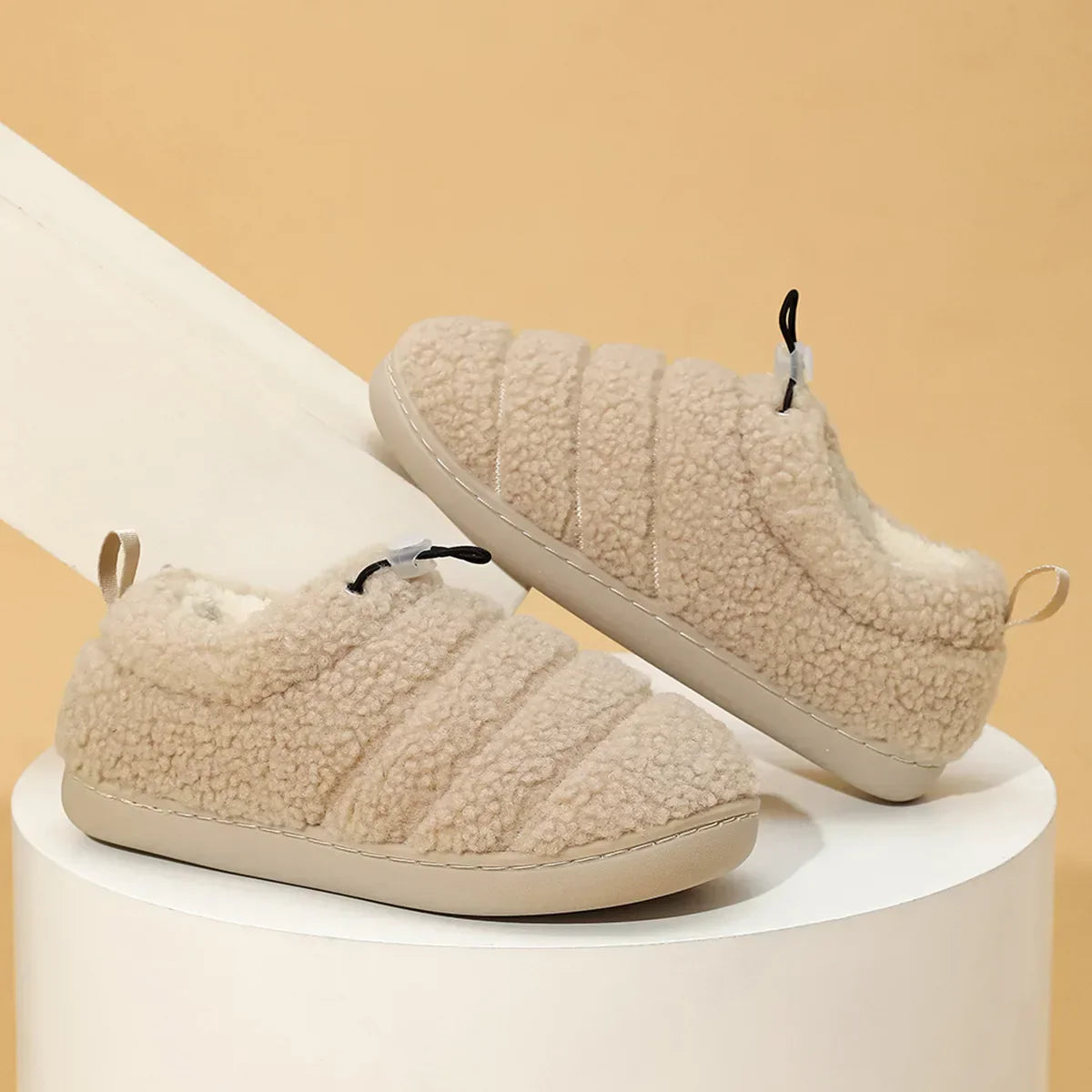 Soft Non-Slip Slippers for Men and Women – Fluffy, Warm Slippers with Non-Slip Sole for Comfort in Autumn and Winter