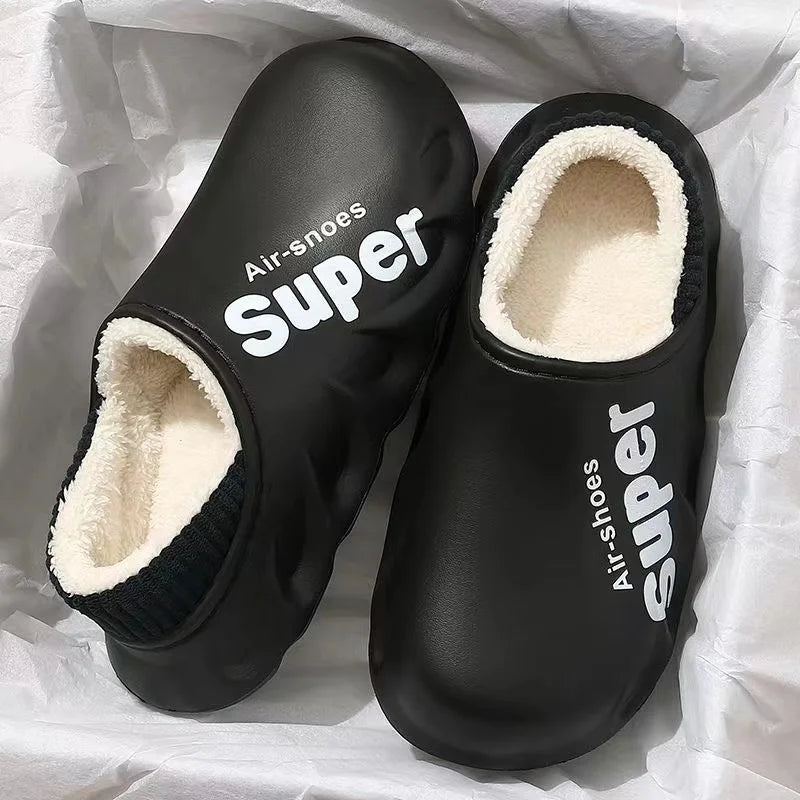 Warm Cotton Slippers for Autumn and Winter – Non-Slip, Fluffy, and Comfortable Slippers for Men and Women, Ideal for Home