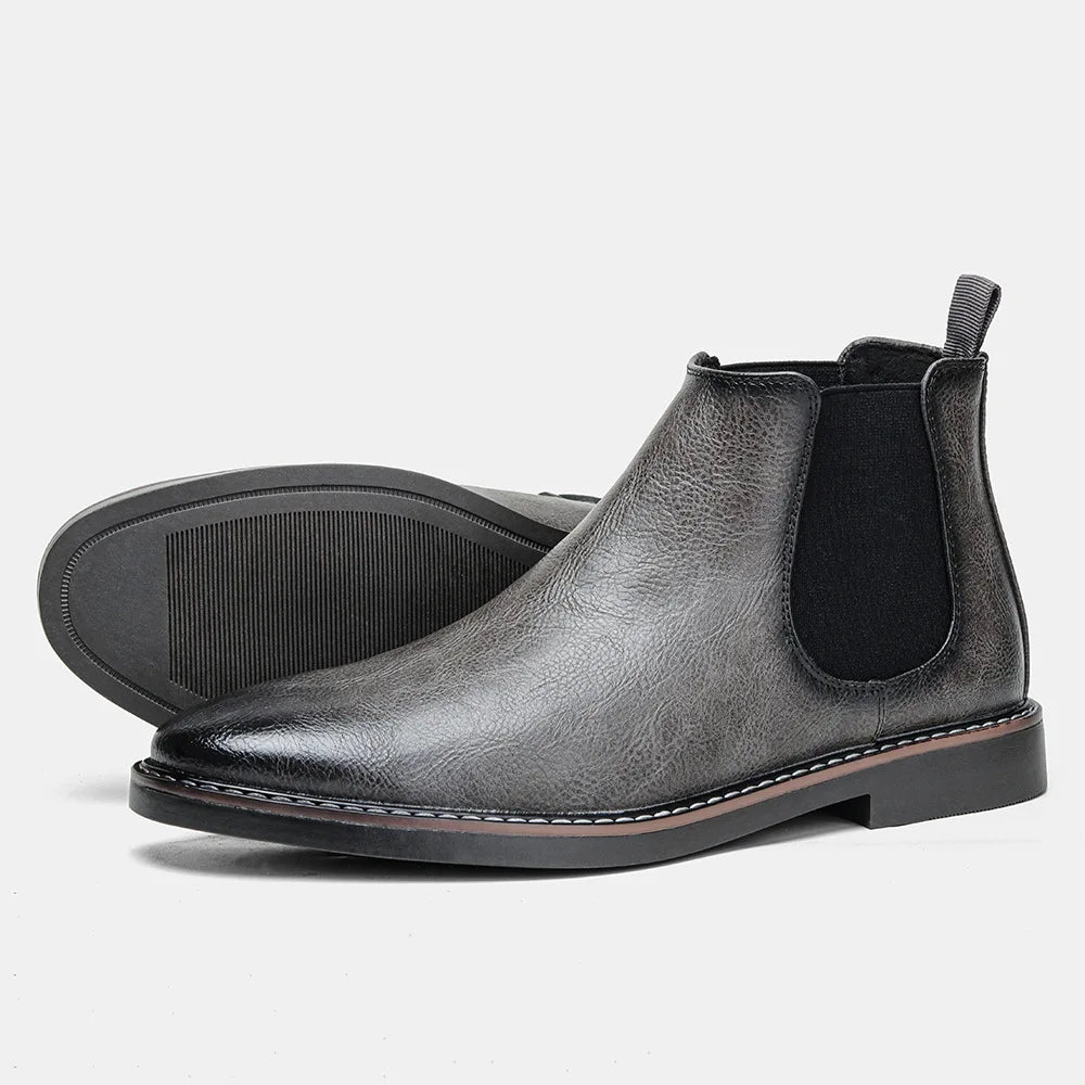 Men's Flat Chelsea Winter Boots | Pointed