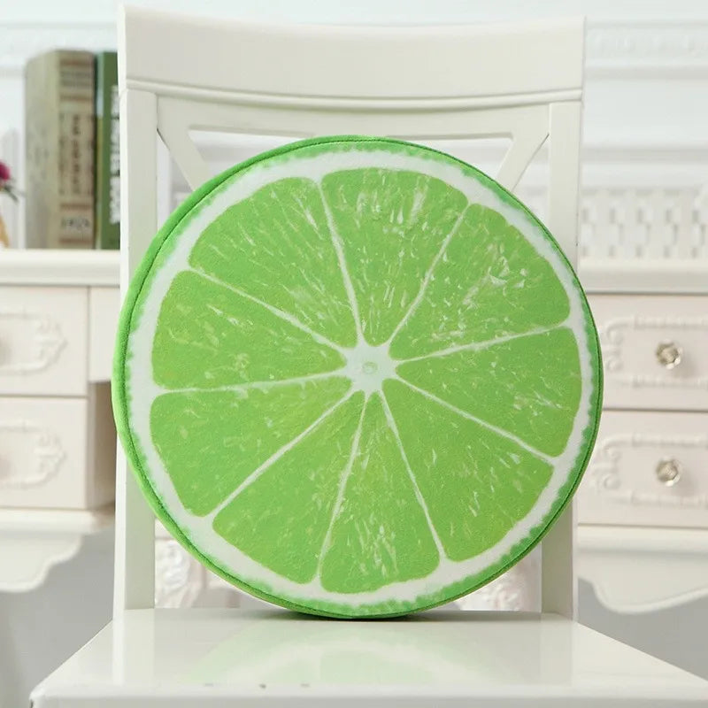 Fruit-Shaped Round Throw Pillow