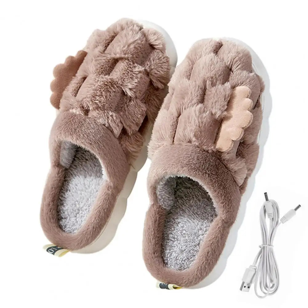 Warm Fluffy Slippers for Women – Cozy Slippers with Shared Heat, Non-Slip and Comfortable for Home, Perfect for Cold Winter Days