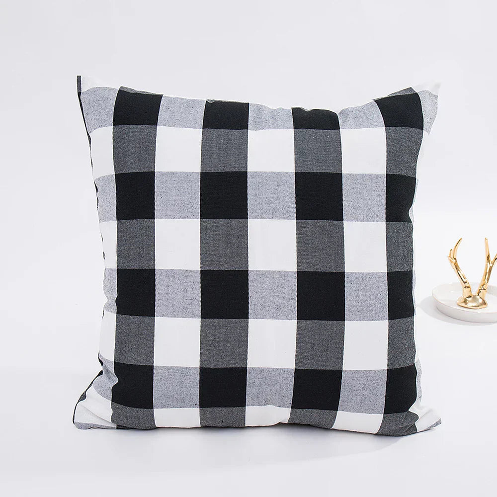 Elegant Cushion Cover for Living Room – Decorative Lumbar Pillow Case in Timeless Design