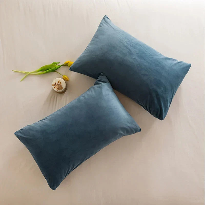 Luxurious Velvet Cushion Cover for Sofa & Living Room – Soft Decorative Pillowcase in Various Colours