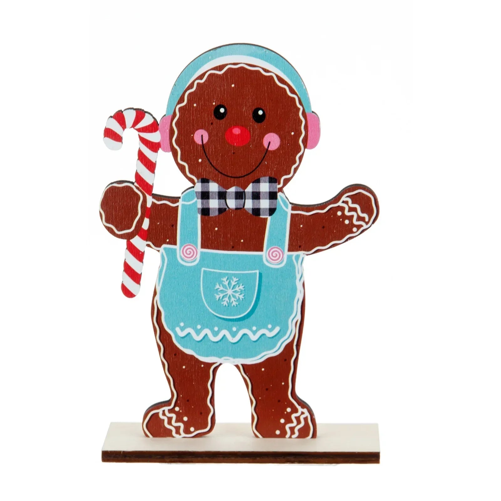 Christmas Decoration Gingerbread Man – Wooden Ornament for Festive Decor