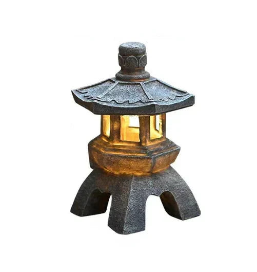 Japanese Garden Lantern – Weatherproof LED Outdoor Lighting for Zen Gardens