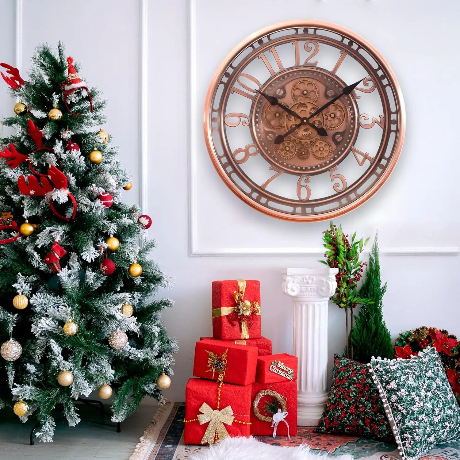 Vintage Copper Wall Clocks – Antique Clock for Office and Living Room