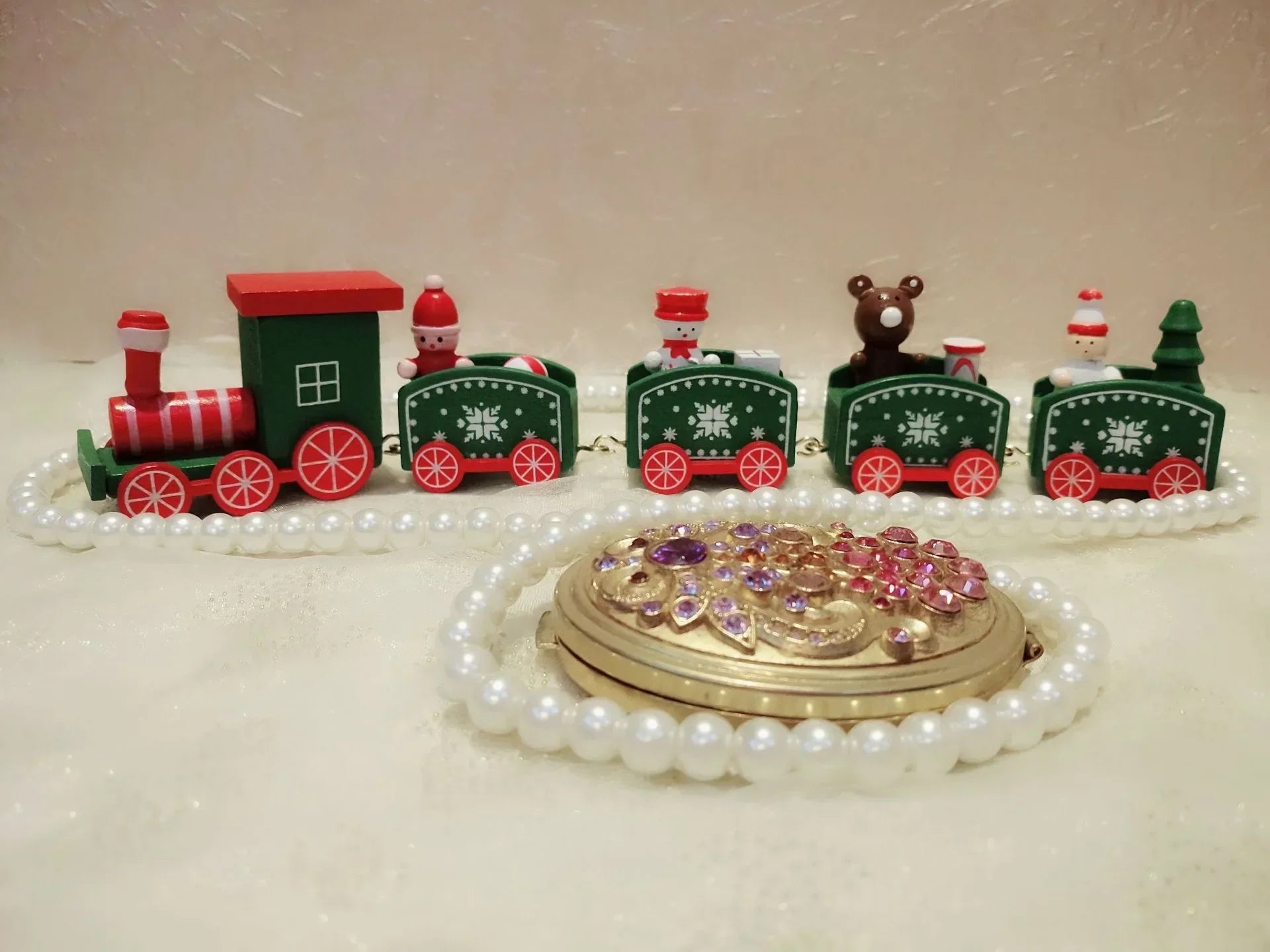 Christmas Decorative Train – Plastic Christmas Train for Festive Decoration