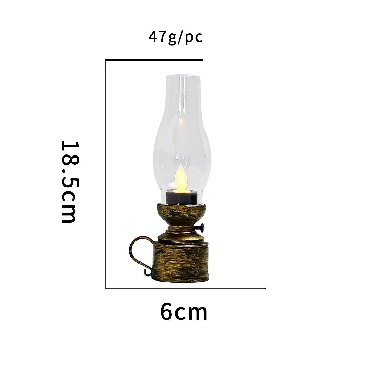 Vintage Lamp – Retro Design with Warm LED Light for Living Room or Dining Room