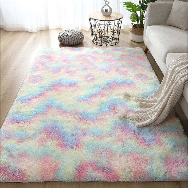 Non-Slip Soft Fluffy Living Room Rug