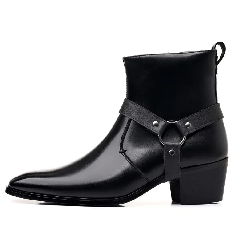 Men's Cowboy Chelsea Winter Boots | Pointed
