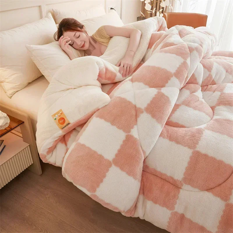 Extra Thick Cozy Quilt Winter Weighted Blanket