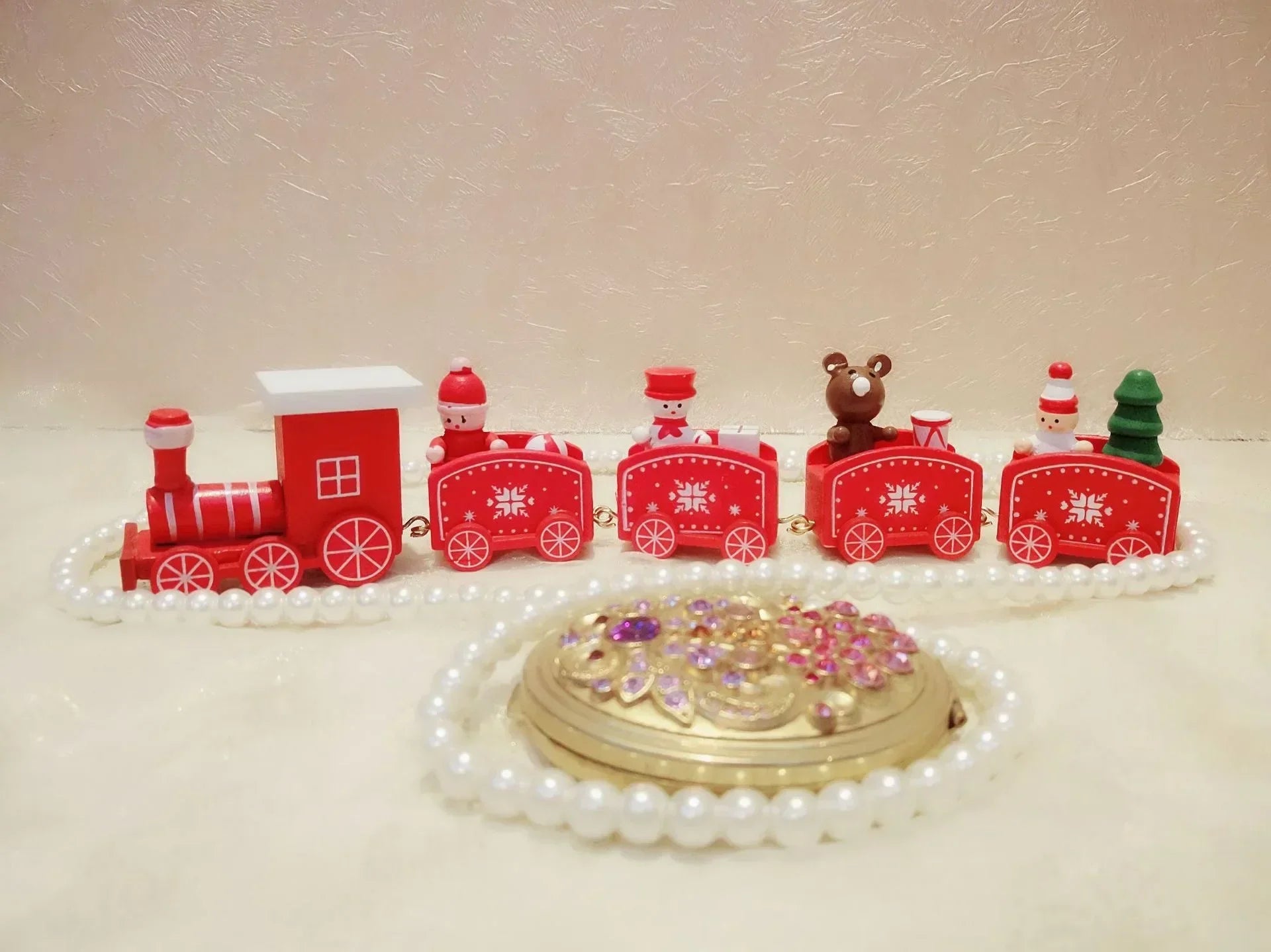 Christmas Decorative Train – Plastic Christmas Train for Festive Decoration